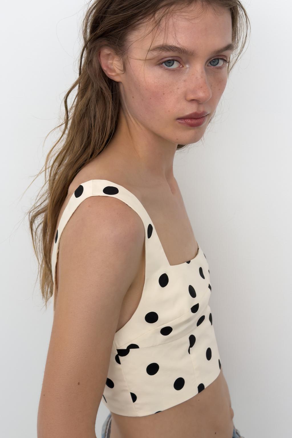 КРОП-ТОП В ГОРОШЕК