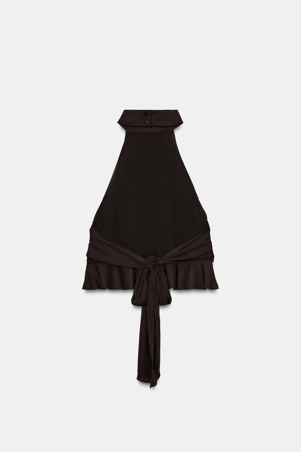 ТОП ИЗ ЖОРЖЕТА С ГОРЛОВИНОЙ ХАЛТЕР