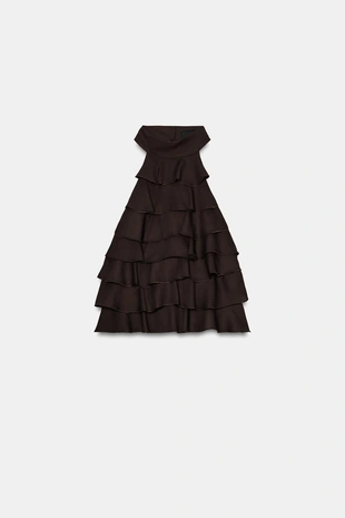 Топ из жоржета с горловиной халтер- Заказать в России