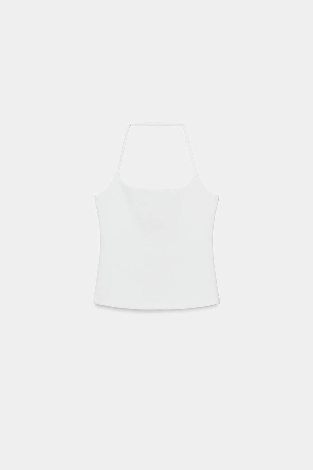 ЭЛАСТИЧНЫЙ ТОП С ГОРЛОВИНОЙ ХАЛТЕР