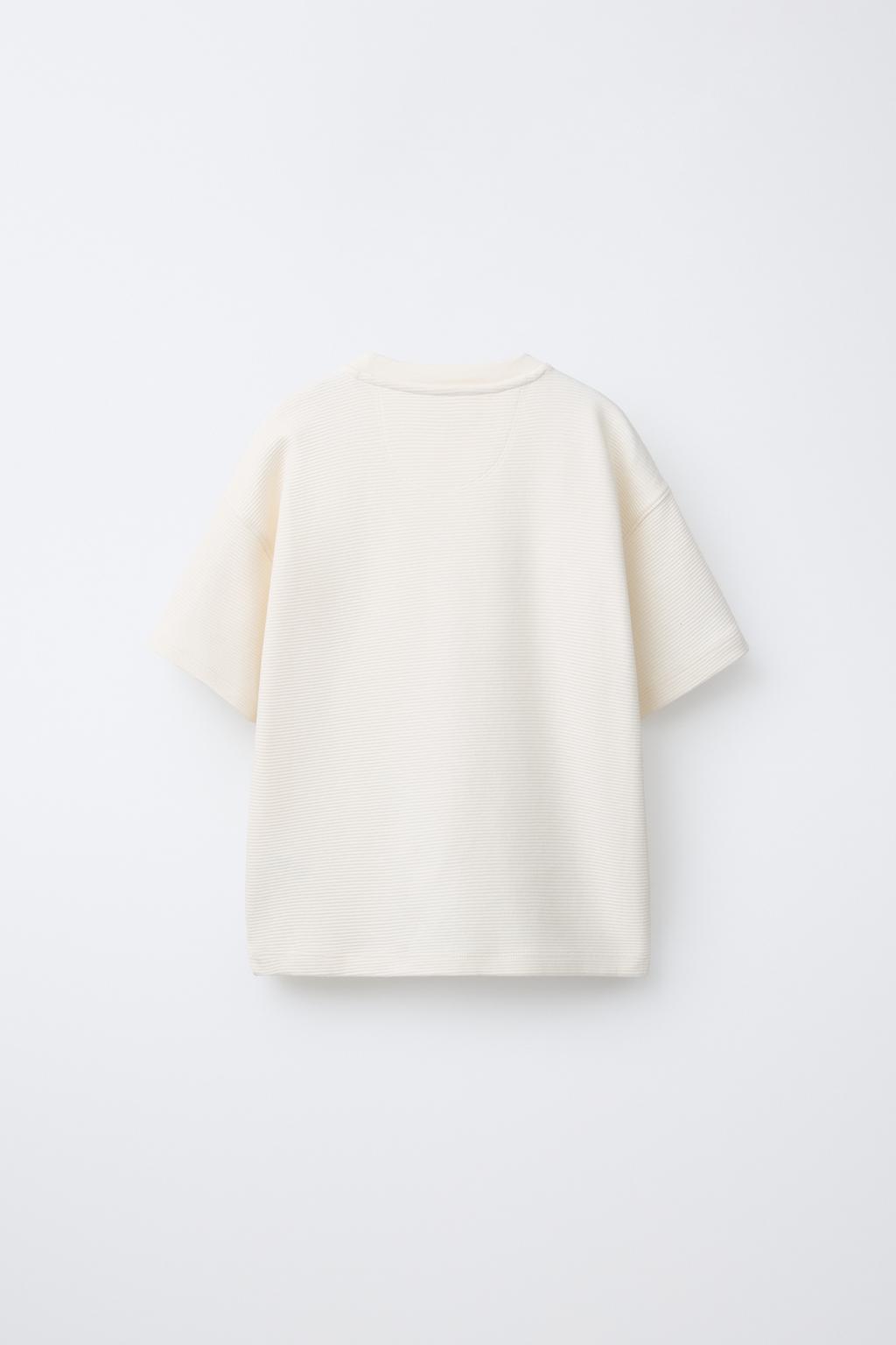 ФУТБОЛКА ИЗ ТКАНИ ОТТОМАН С НАШИВКОЙ