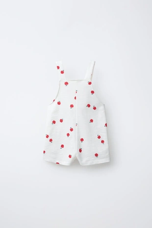 Короткий комбинезон с яблоками- Заказать в России