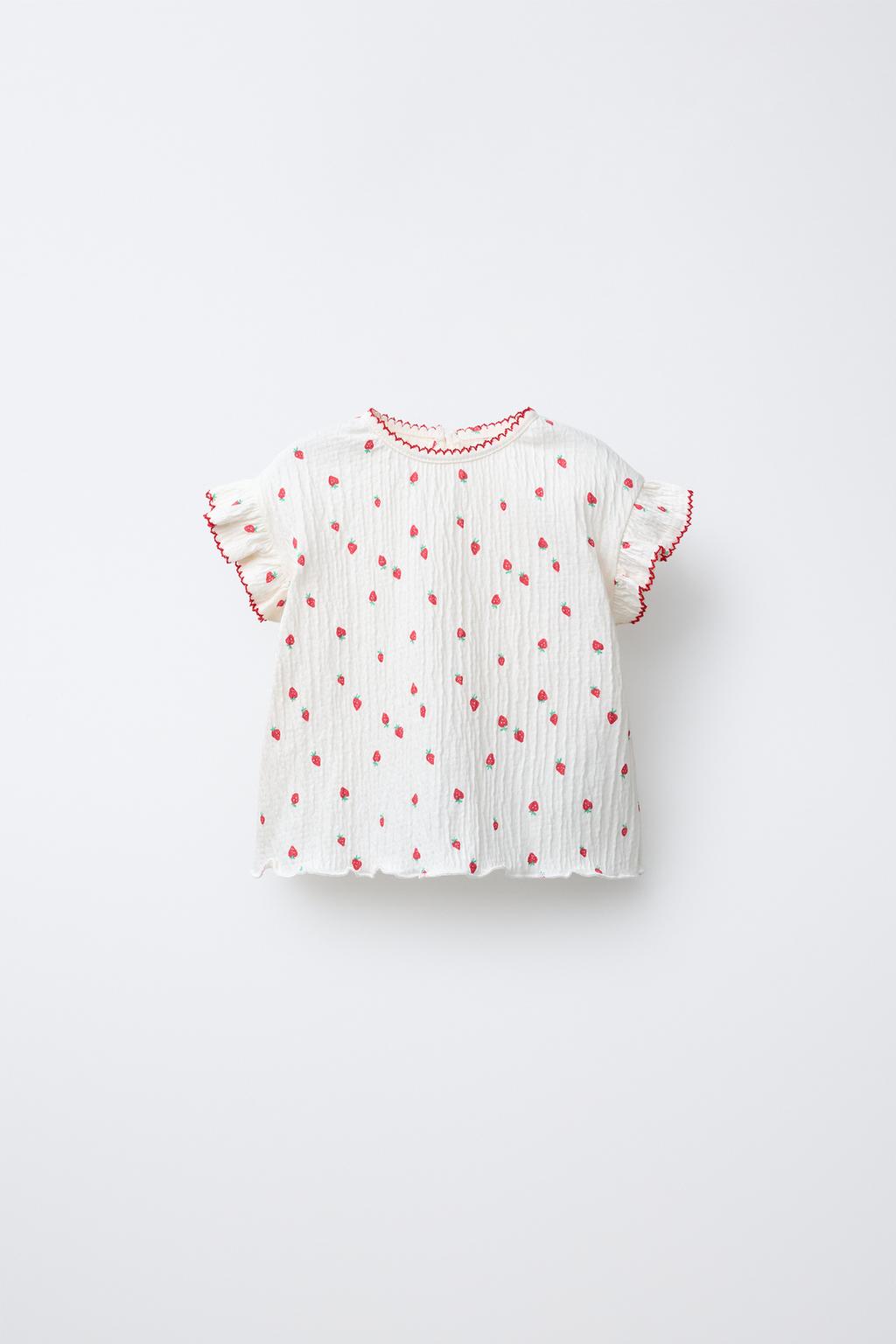 ФУТБОЛКА С ПРИНТОМ КЛУБНИКИ