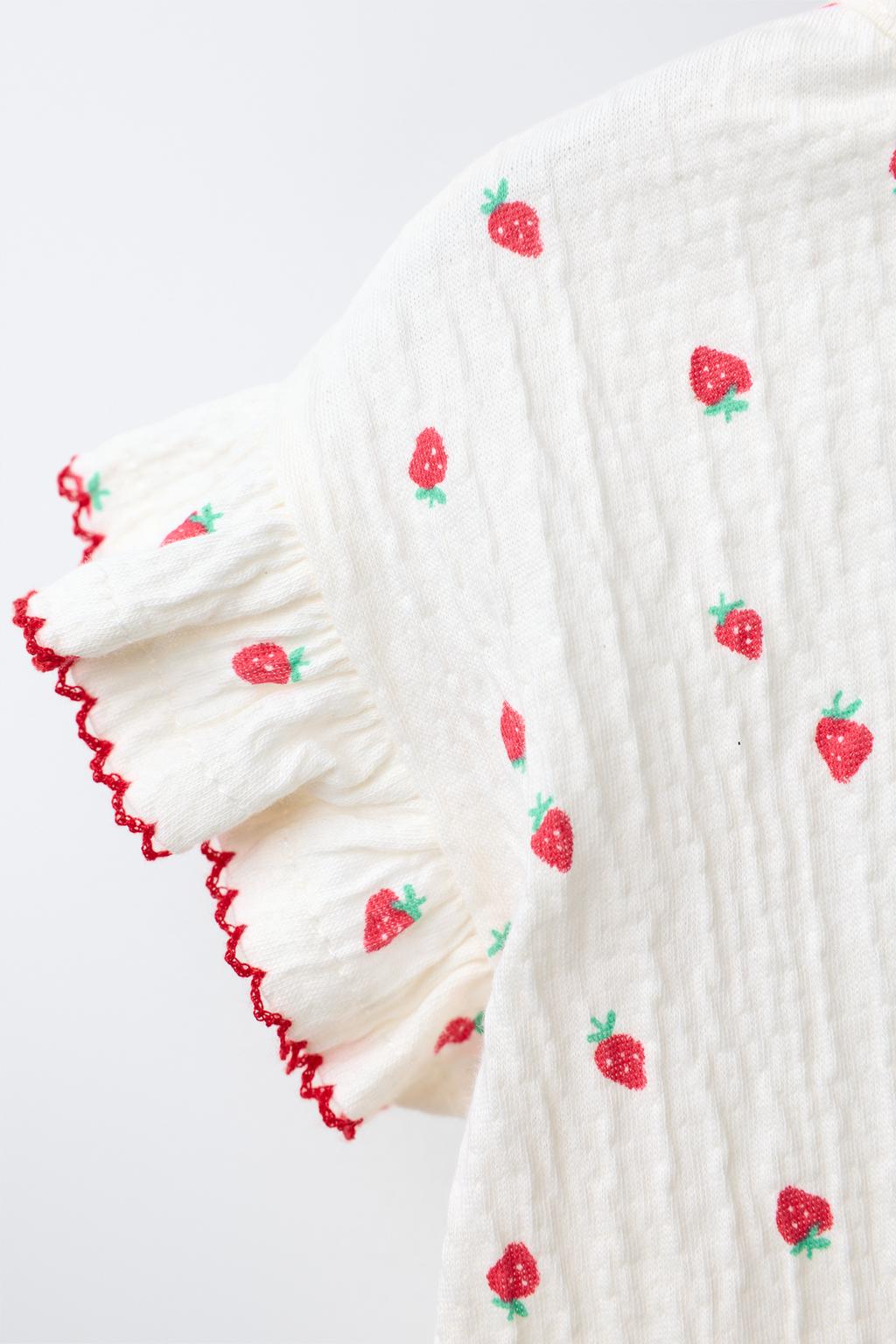 ФУТБОЛКА С ПРИНТОМ КЛУБНИКИ