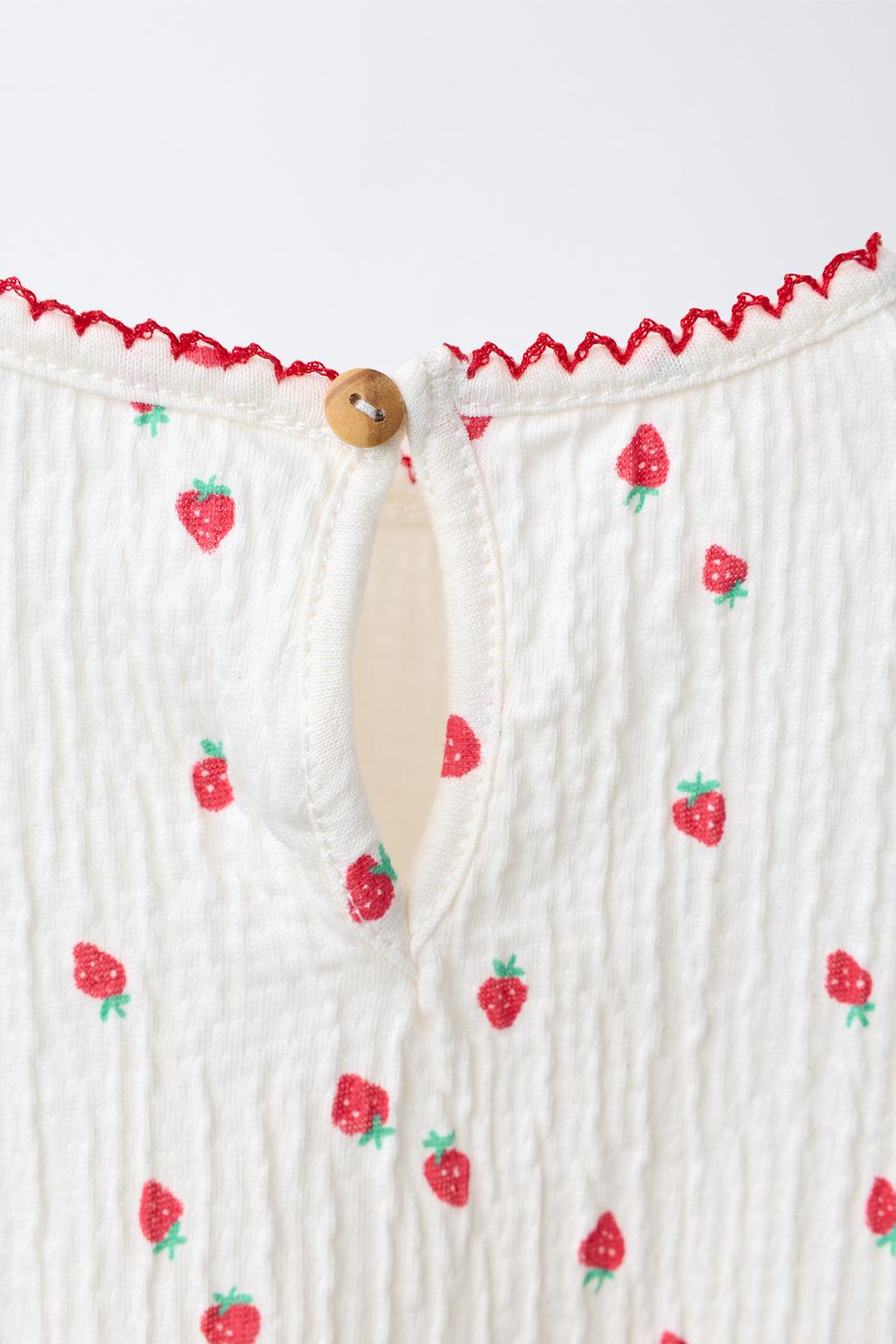 ФУТБОЛКА С ПРИНТОМ КЛУБНИКИ