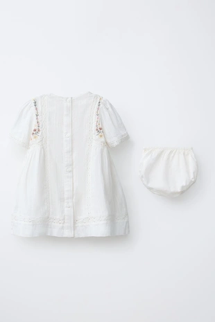 Платье и трусики с цветочной вышивкой- Заказать в России