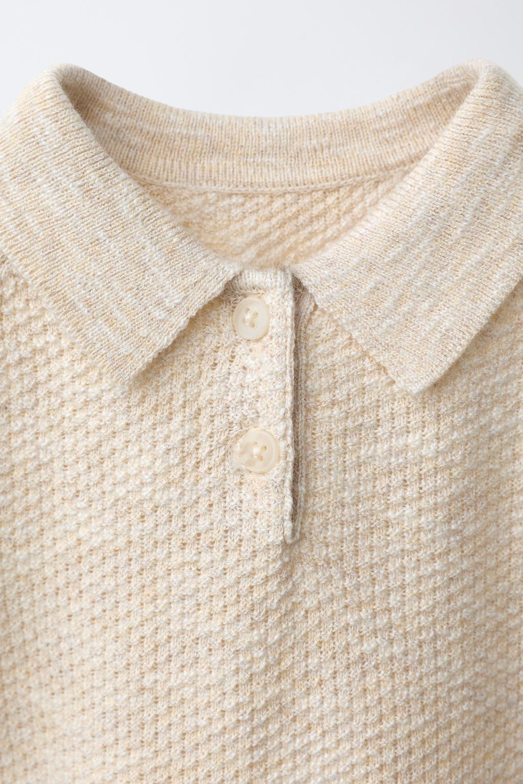 ТЕКСТУРНЫЙ СВИТЕР ПОЛО