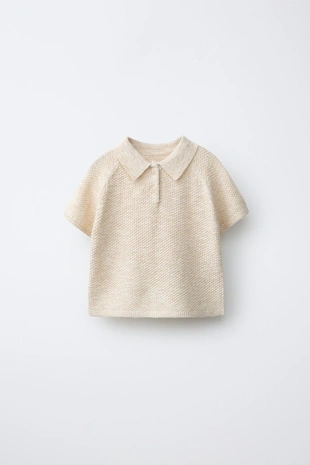 Текстурный свитер поло- Заказать в России