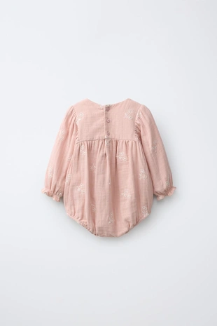 Комбинезон с вышивкой «цветы»- Заказать в России