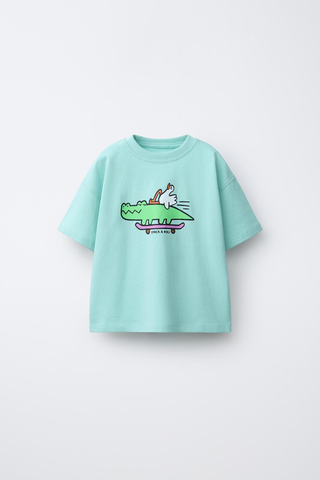 ФУТБОЛКА С АНИМАЛИСТИЧЕСКИМ ПРИНТОМ