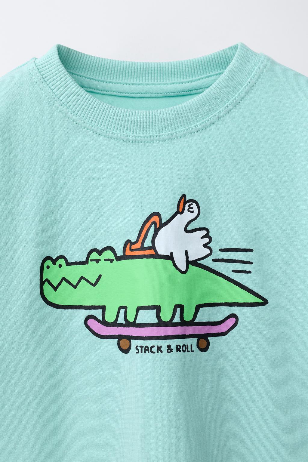 ФУТБОЛКА С АНИМАЛИСТИЧЕСКИМ ПРИНТОМ