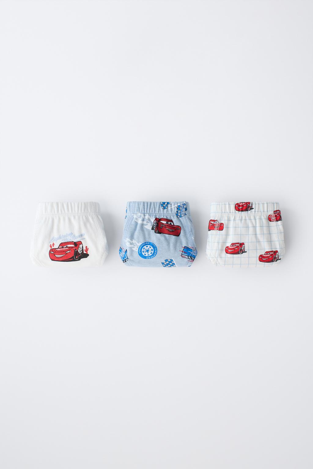1 1/2-6 ЛЕТ/НАБОР ИЗ ТРЕХ ТРУСОВ С ПРИНТОМ CARS RAYO MCQUEEN © DISNEY