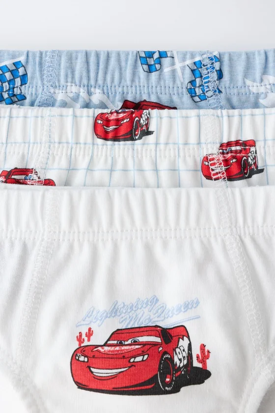 1 1/2-6 ЛЕТ/НАБОР ИЗ ТРЕХ ТРУСОВ С ПРИНТОМ CARS RAYO MCQUEEN © DISNEY