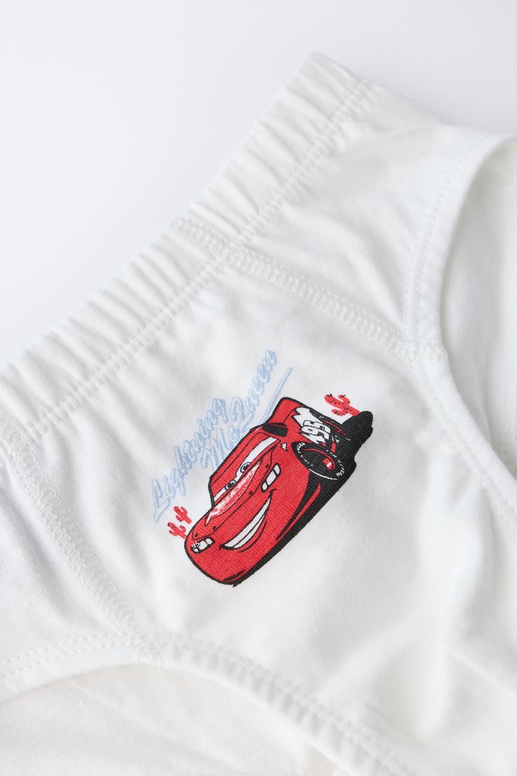 1 1/2-6 ЛЕТ/НАБОР ИЗ ТРЕХ ТРУСОВ С ПРИНТОМ CARS RAYO MCQUEEN © DISNEY