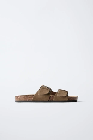 Кожаные сандалии- Заказать в России