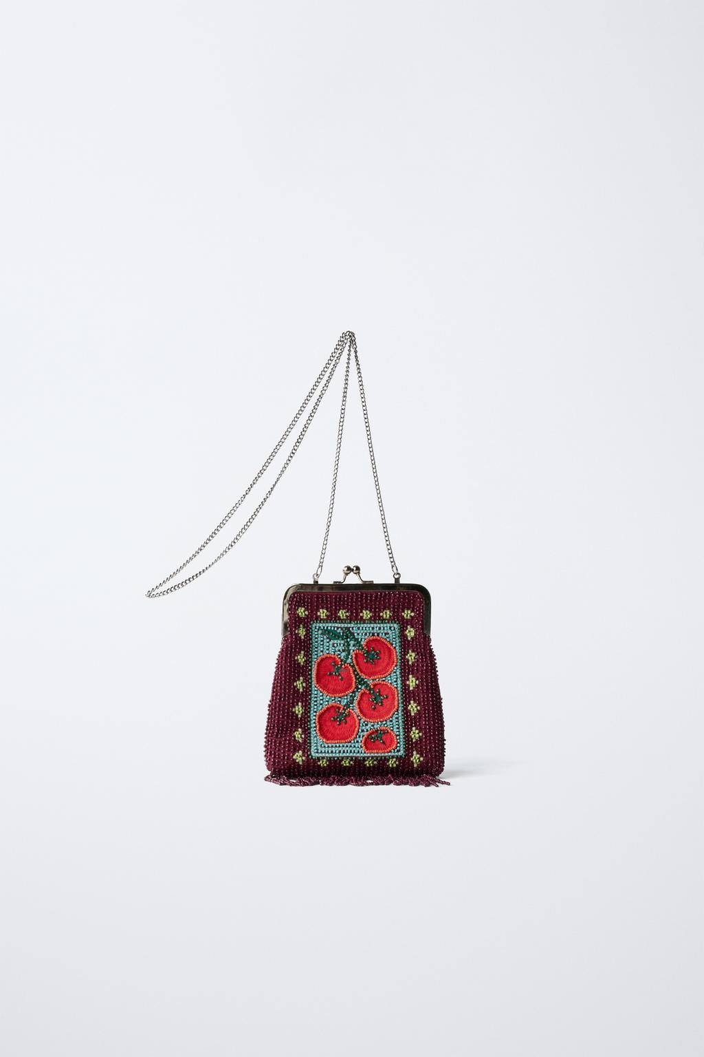 СУМКА С ПЛЕЧЕВЫМ РЕМНЕМ И ИСКУССТВЕННЫМ ЖЕМЧУГОМ