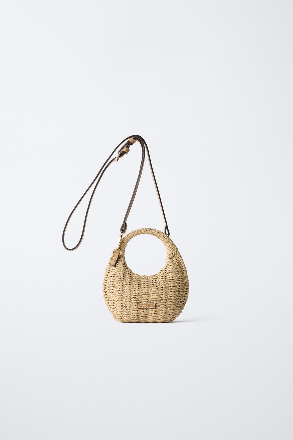 СУМКА ИЗ РАФИИ С ПЛЕЧЕВЫМ РЕМНЕМ