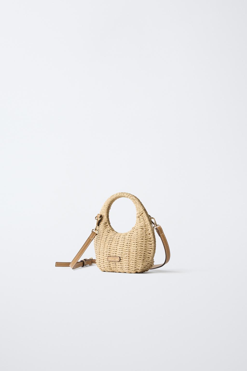 СУМКА ИЗ РАФИИ С ПЛЕЧЕВЫМ РЕМНЕМ