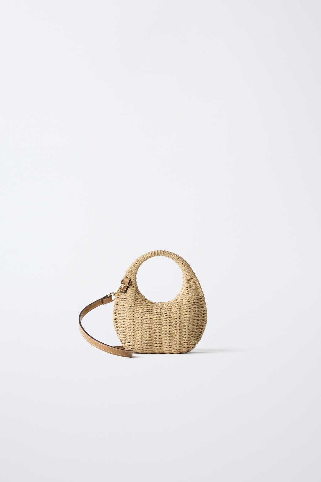 СУМКА ИЗ РАФИИ С ПЛЕЧЕВЫМ РЕМНЕМ