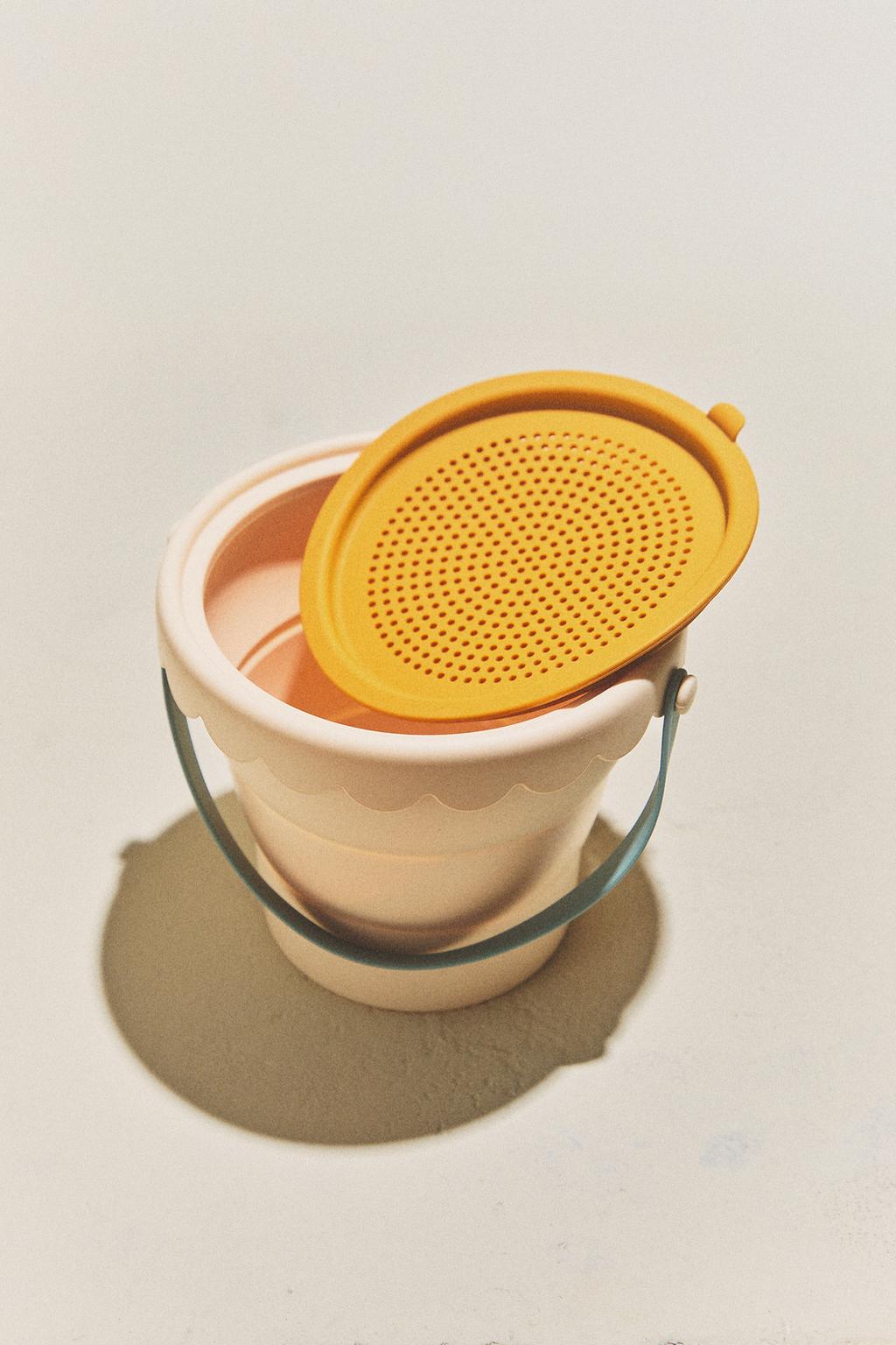 Детская пластиковая ведёрко-лопатка для пляжа