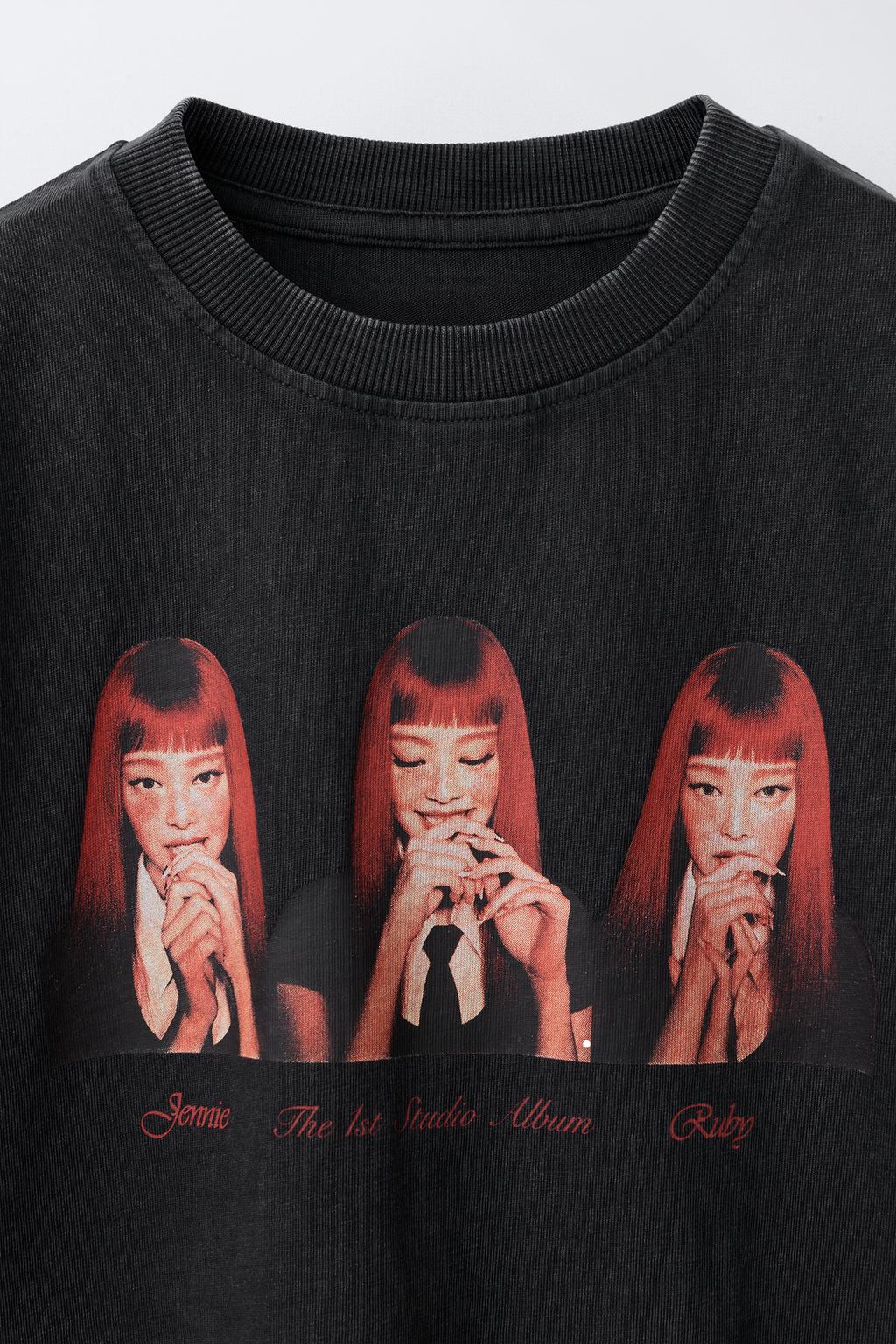 ФУТБОЛКА С ЭФФЕКТОМ ПОТЕРТОСТИ JENNIE RUBY®