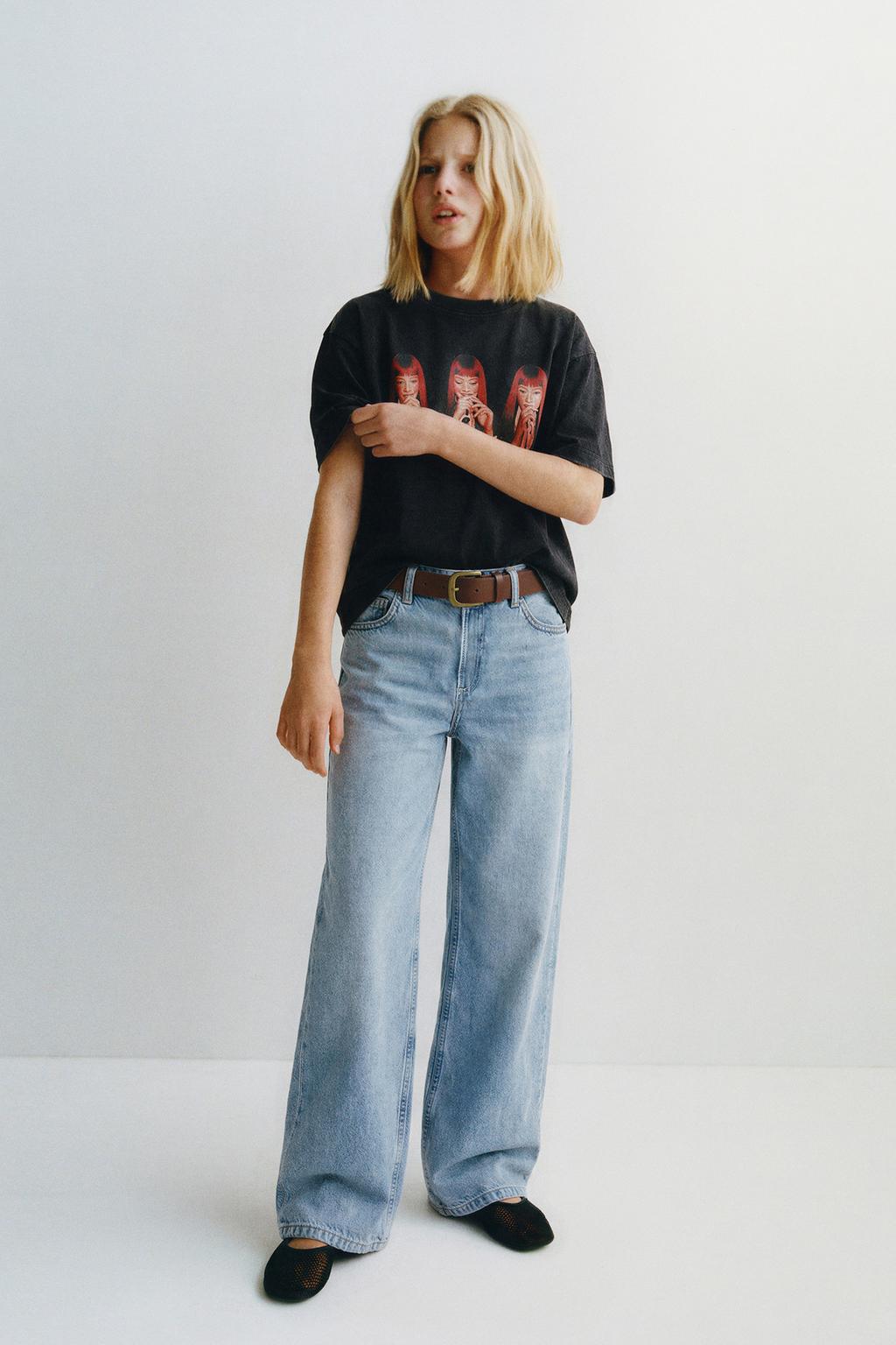 ФУТБОЛКА С ЭФФЕКТОМ ПОТЕРТОСТИ JENNIE RUBY®