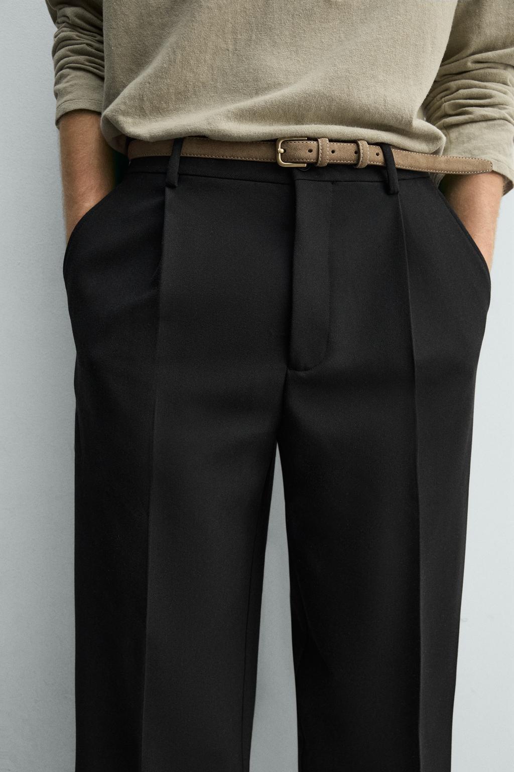 УКОРОЧЕННЫЕ БРЮКИ свободного кроя СО СКЛАДКАМИ