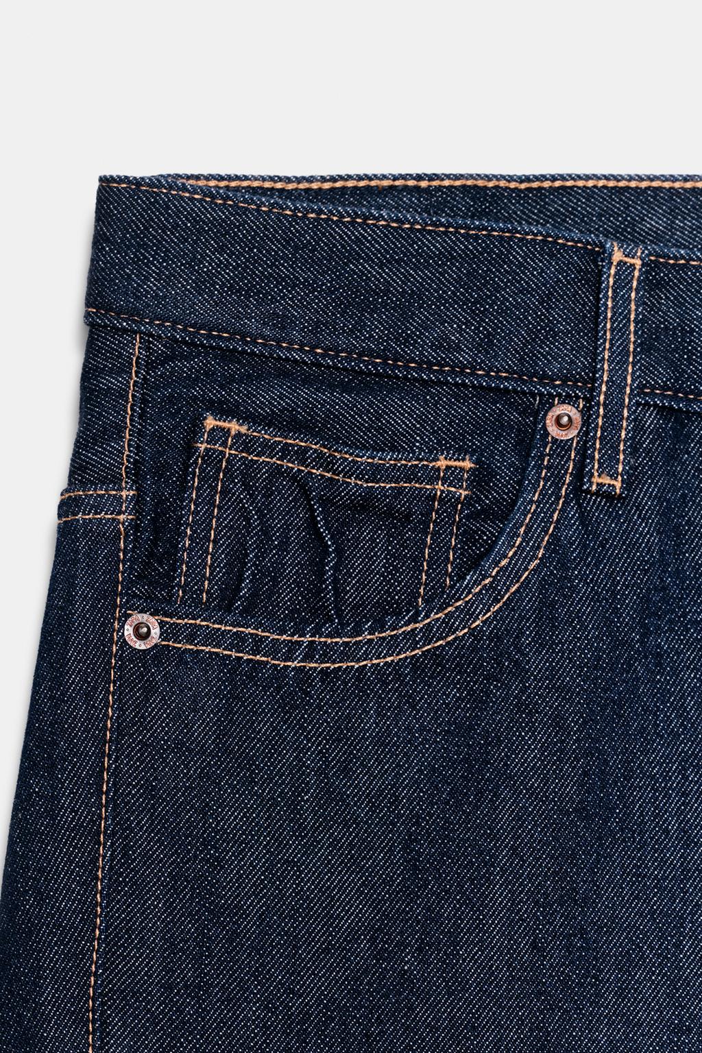 ДЖИНСЫ TRF ПРЯМОГО КРОЯ С НИЗКОЙ ПОСАДКОЙ