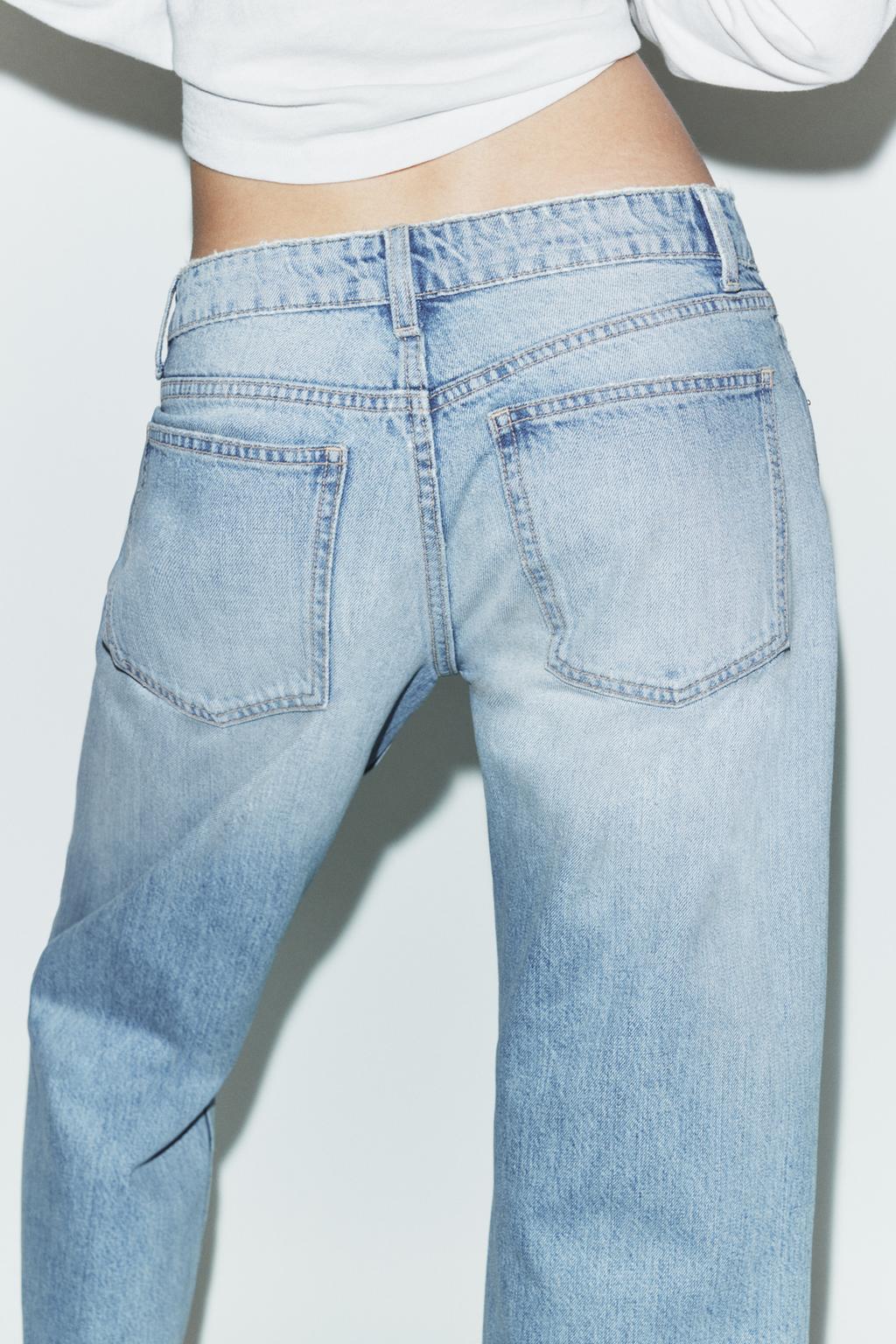 УКОРОЧЕННЫЕ ДЖИНСЫ TRF  С НИЗКОЙ ПОСАДКОЙ