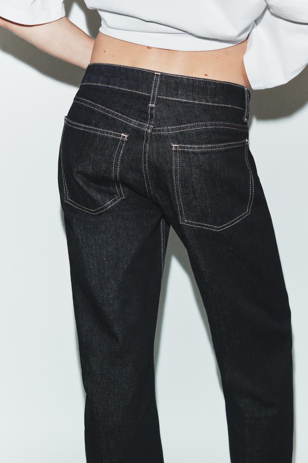 ДЖИНСЫ TRF  УКОРОЧЕННЫЕ С НИЗКОЙ ПОСАДКОЙ