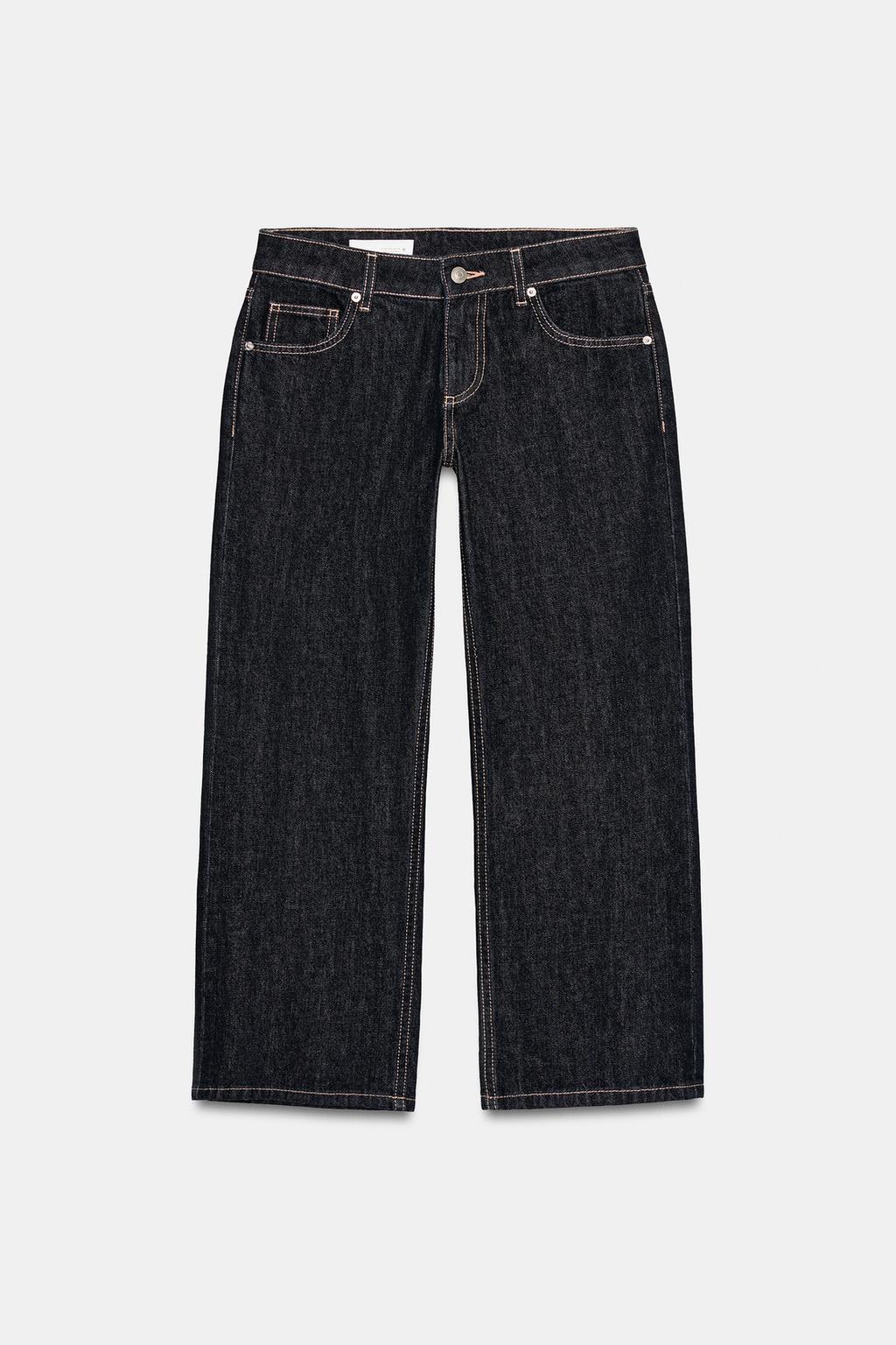 ДЖИНСЫ TRF  УКОРОЧЕННЫЕ С НИЗКОЙ ПОСАДКОЙ