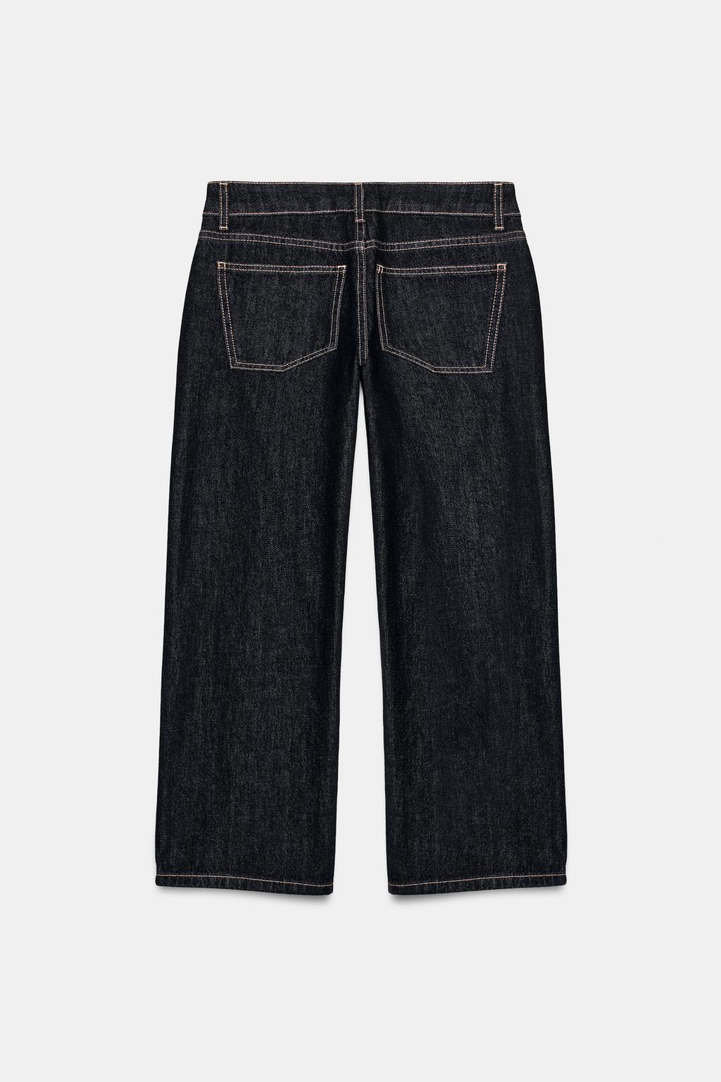 ДЖИНСЫ TRF  УКОРОЧЕННЫЕ С НИЗКОЙ ПОСАДКОЙ