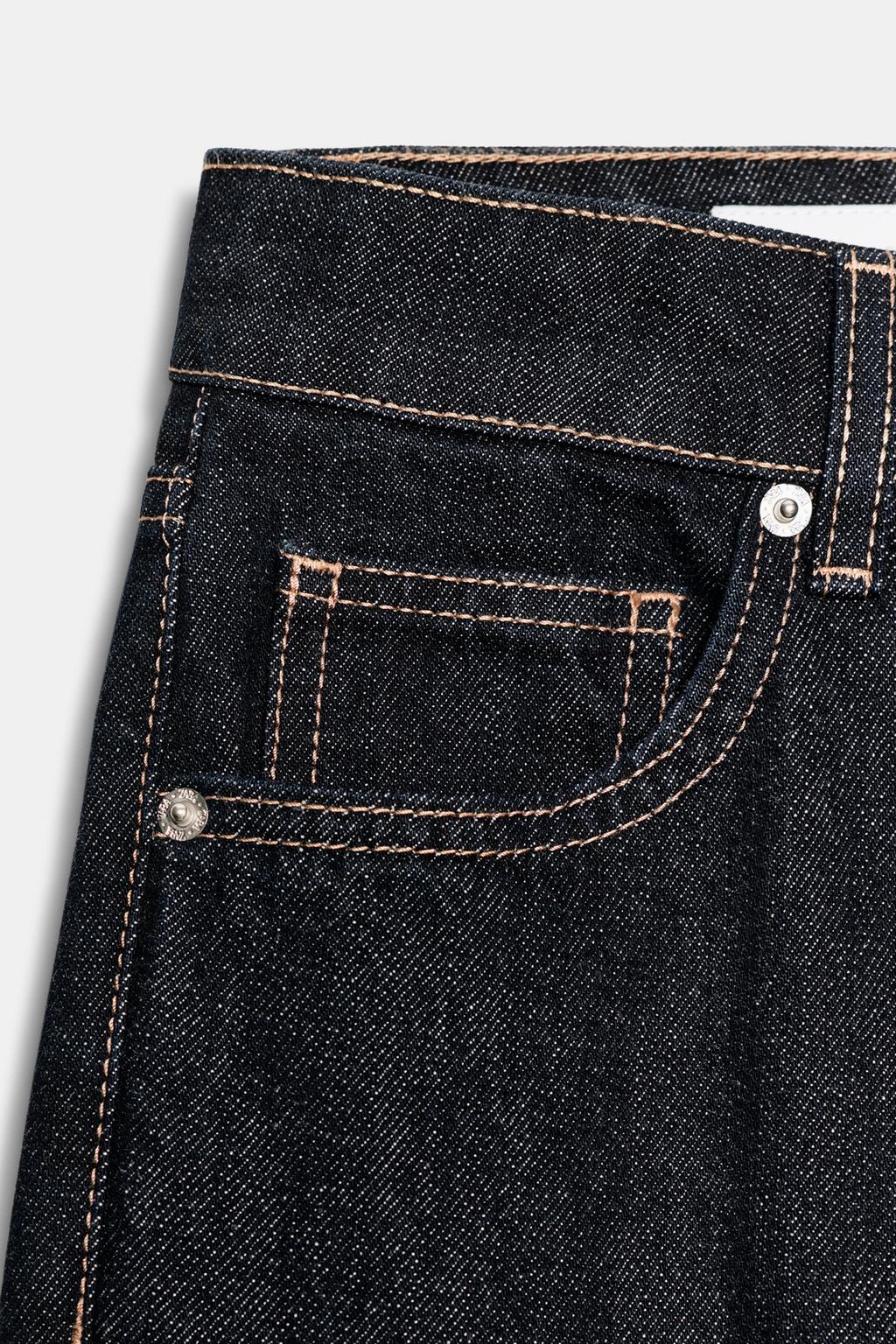 ДЖИНСЫ TRF  УКОРОЧЕННЫЕ С НИЗКОЙ ПОСАДКОЙ