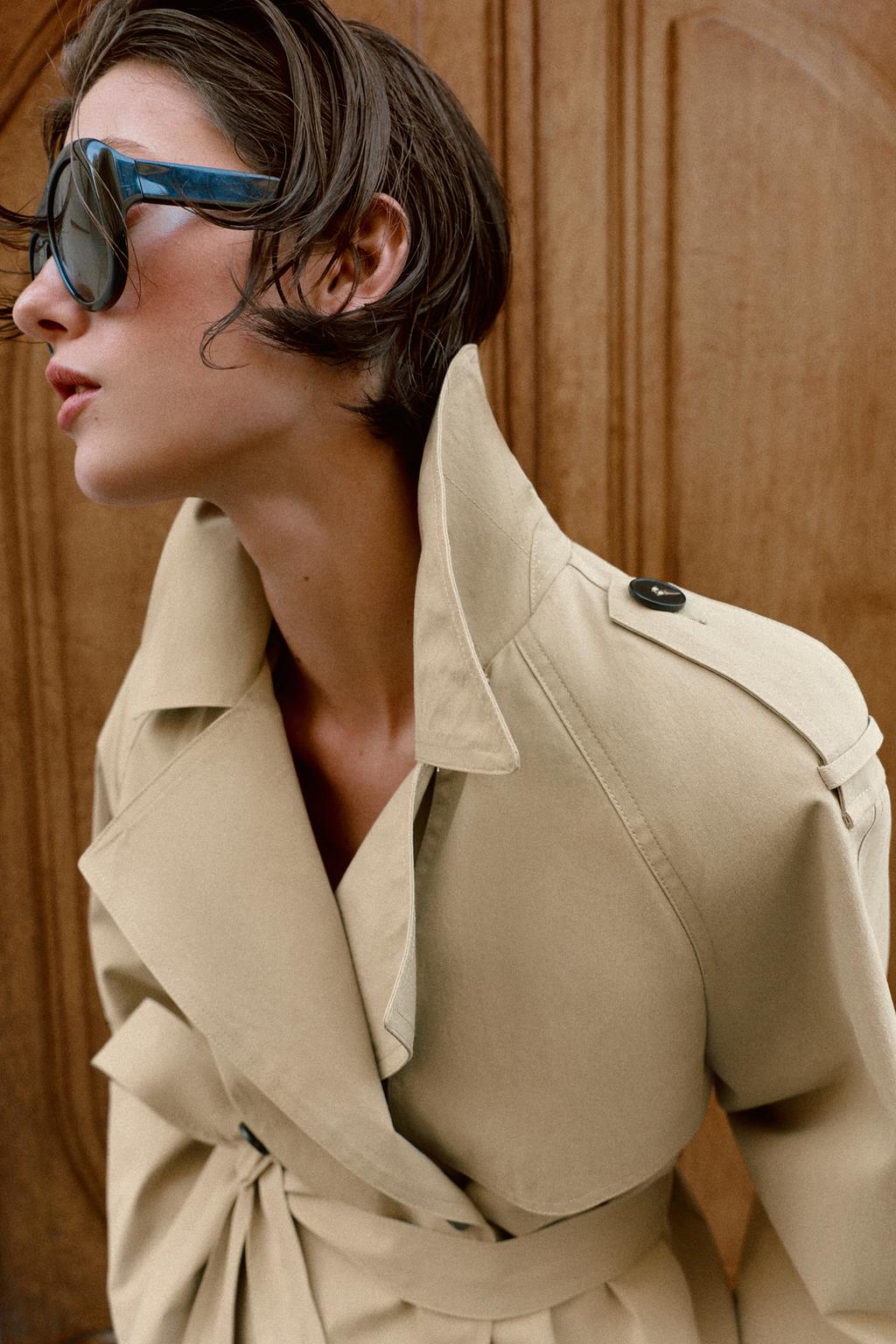 КОРОТКИЙ ТРЕНЧ С ПОЯСОМ