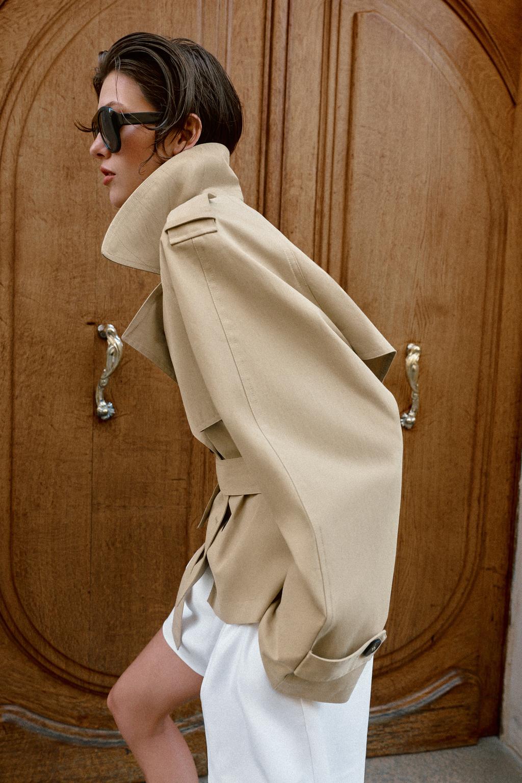 КОРОТКИЙ ТРЕНЧ С ПОЯСОМ