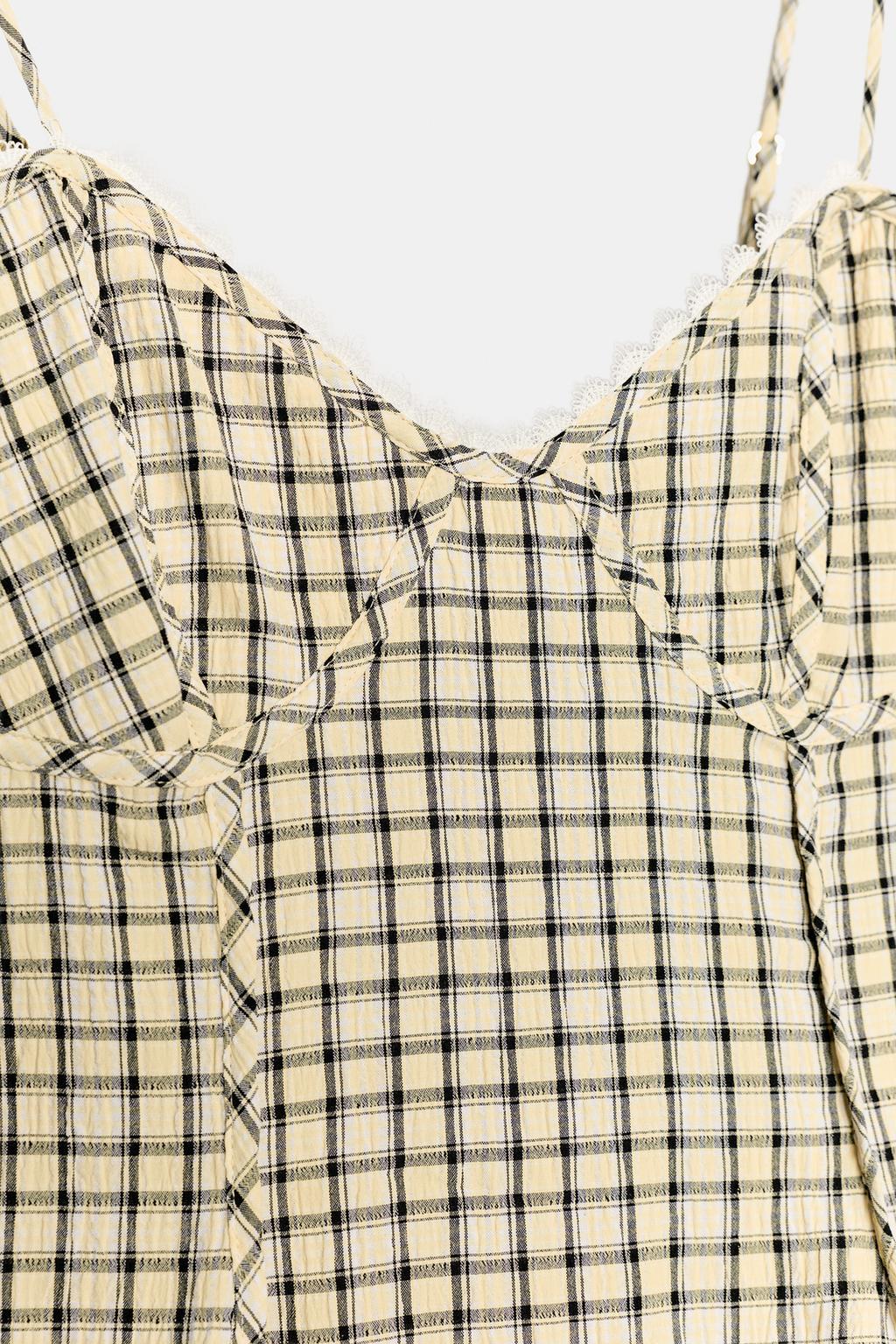 ТОП В БЕЛЬЕВОМ СТИЛЕ В КЛЕТКУ