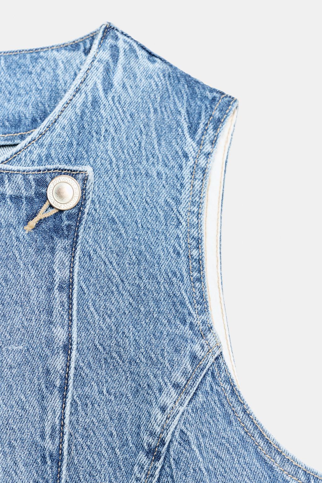 ДВУБОРТНЫЙ ДЖИНСОВЫЙ ЖИЛЕТ Z1975