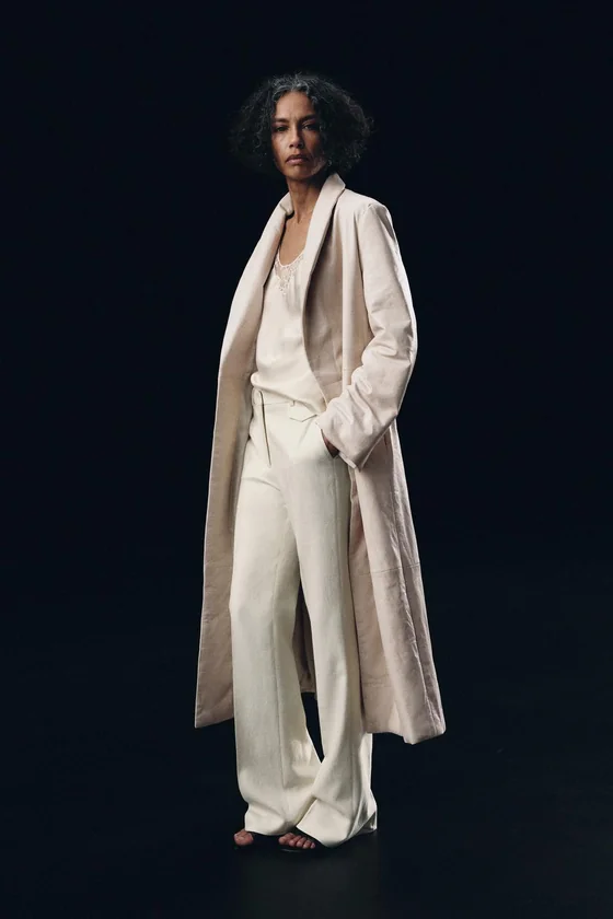РАСКЛЕШЕННЫЕ БРЮКИ С ЗАНИЖЕННОЙ ТАЛИЕЙ коллекция Zara «ZW»