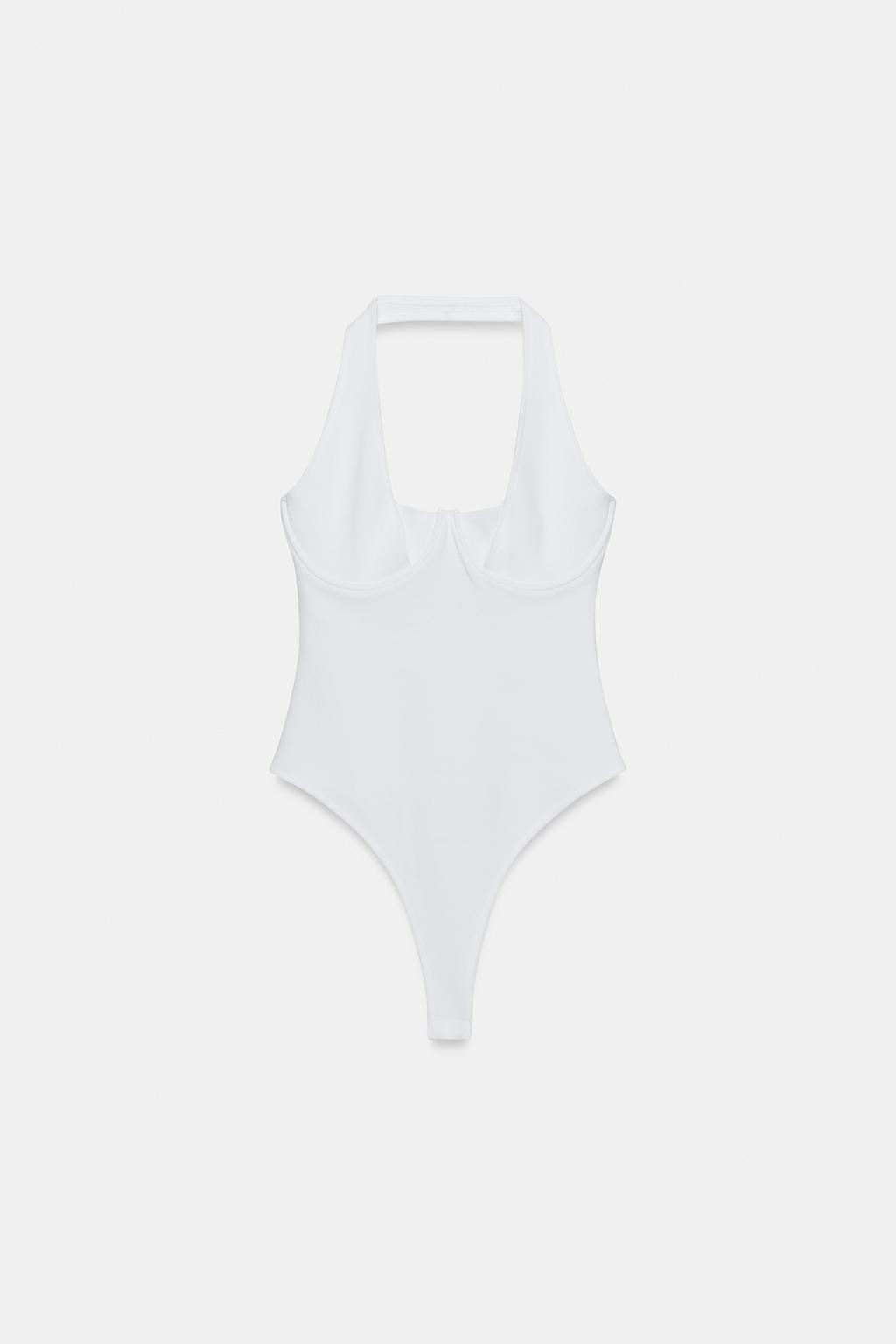 БОДИ ХАЛТЕР ИЗ ЭЛАСТИЧНОГО ТРИКОТАЖА