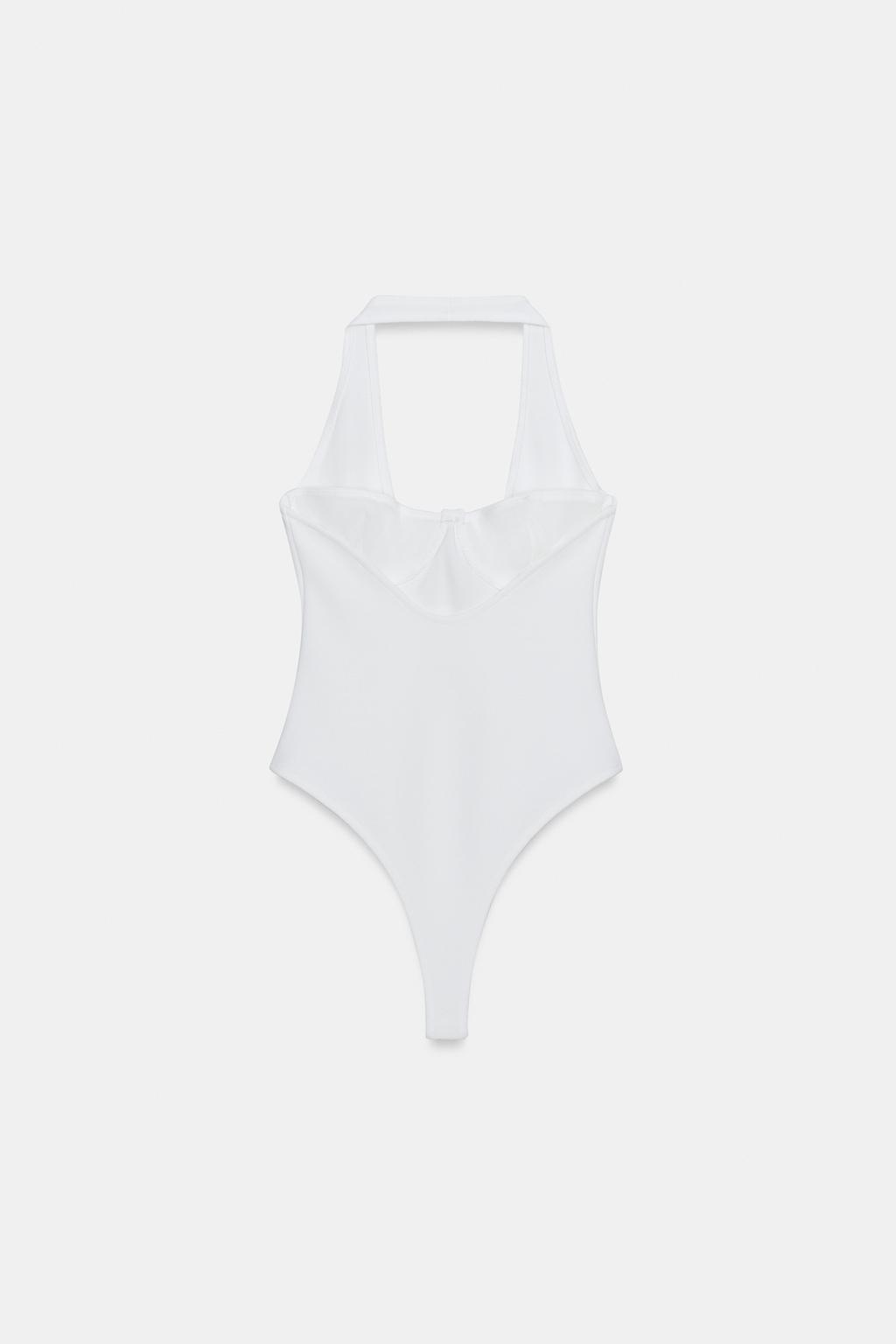 БОДИ ХАЛТЕР ИЗ ЭЛАСТИЧНОГО ТРИКОТАЖА