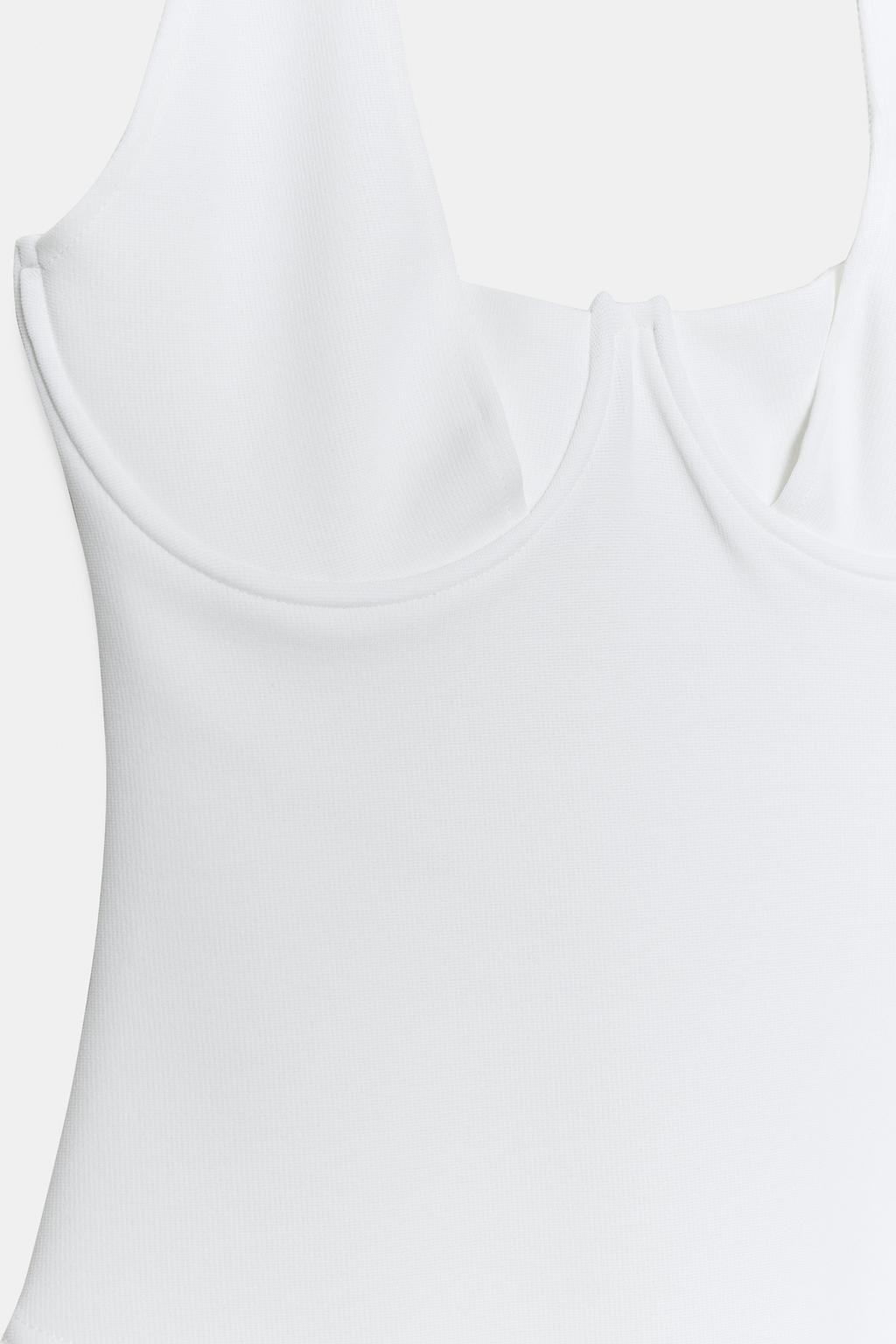 БОДИ ХАЛТЕР ИЗ ЭЛАСТИЧНОГО ТРИКОТАЖА