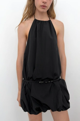 Платье-баллон с горловиной халтер- Заказать в России