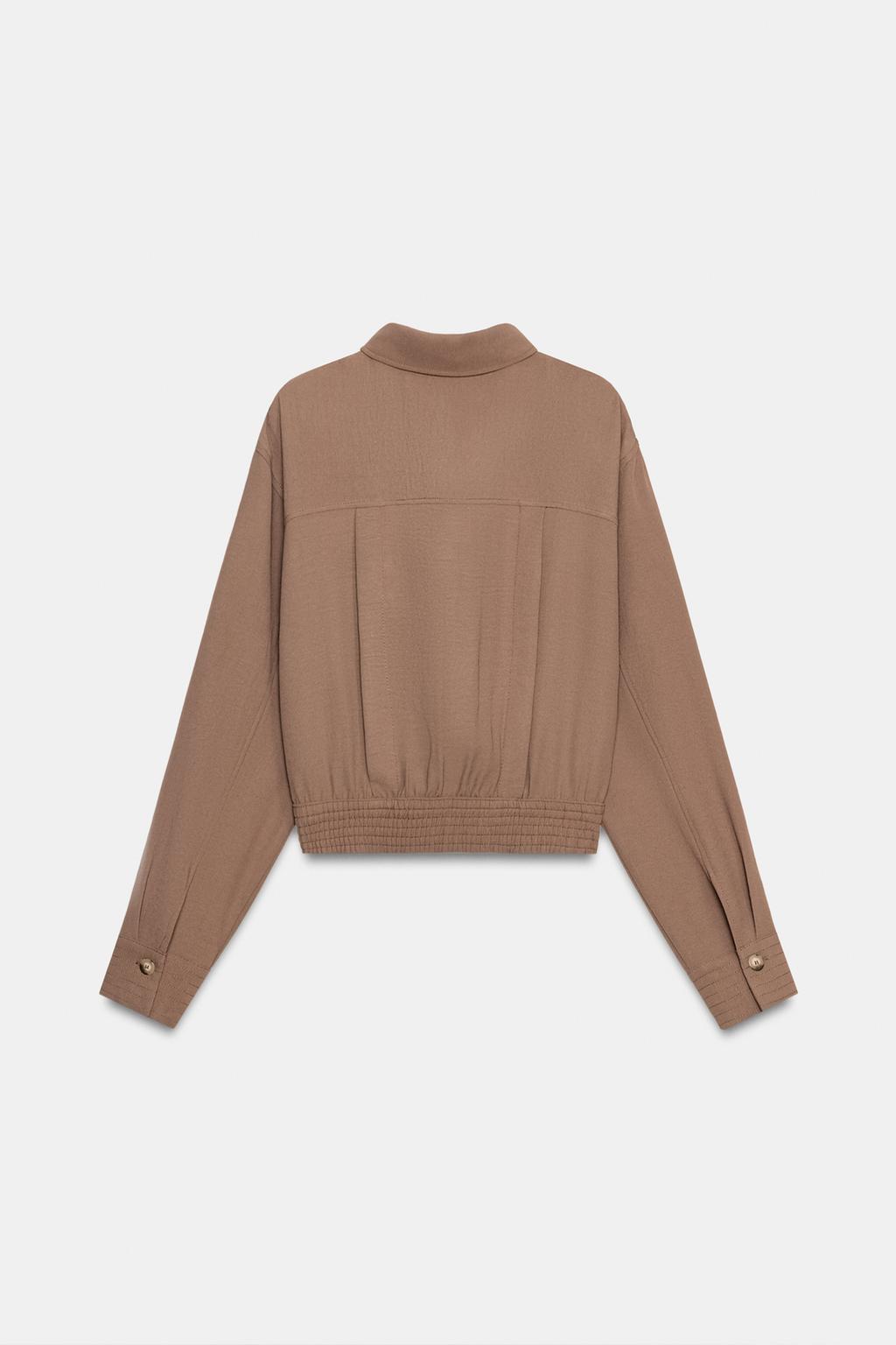 УКОРОЧЕННАЯ РУБАШКА С ХЛЯСТИКАМИ