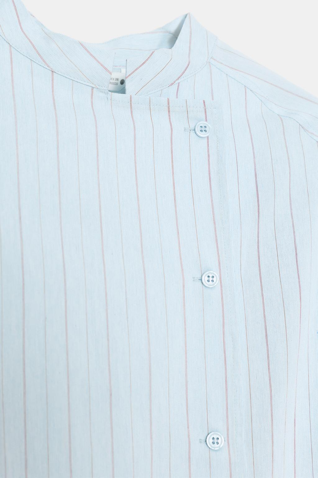 РУБАШКА В ПОЛОСКУ С КАРМАНОМ — коллекция Zara «ZW»