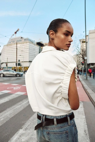 Рубашка с широкими проймами- Заказать в России