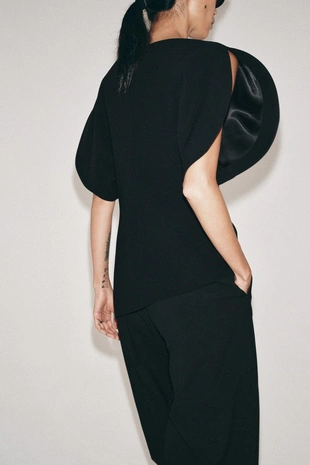 Топ с объемными рукавами — коллекция Zara «Zw»- Заказать в России