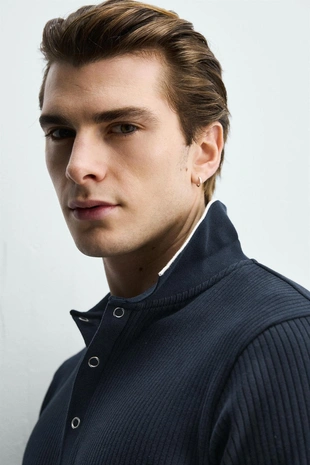 Поло в рубчик стандартной посадки- Заказать в России