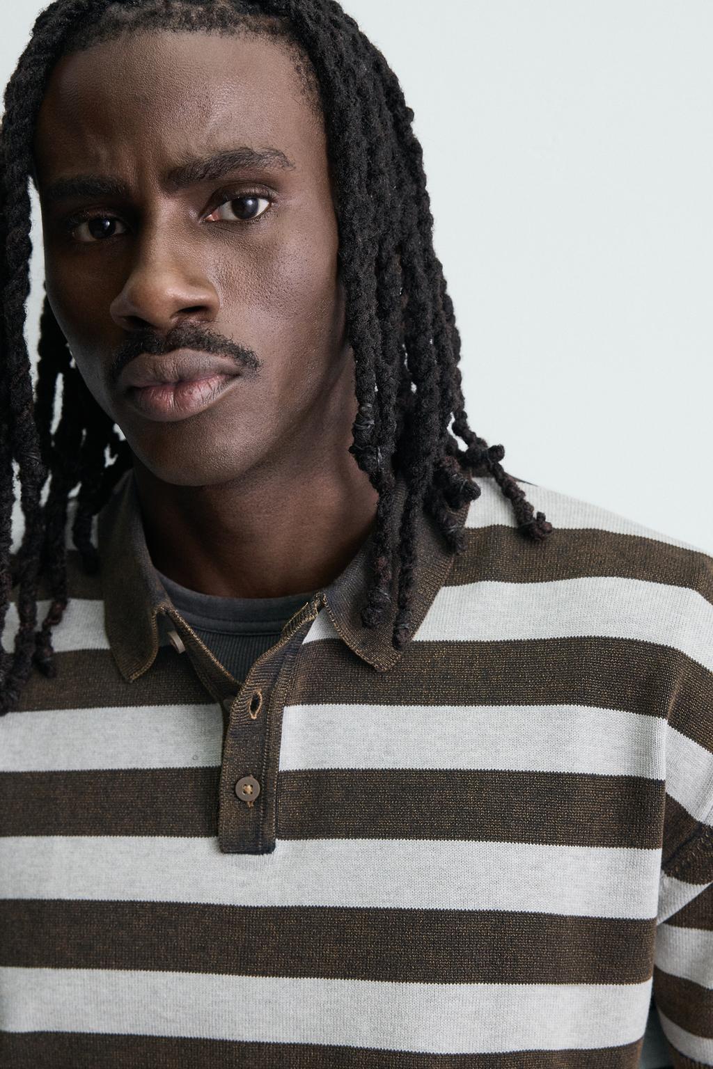 ЖАККАРДОВОЕ ПОЛО В ПОЛОСКУ