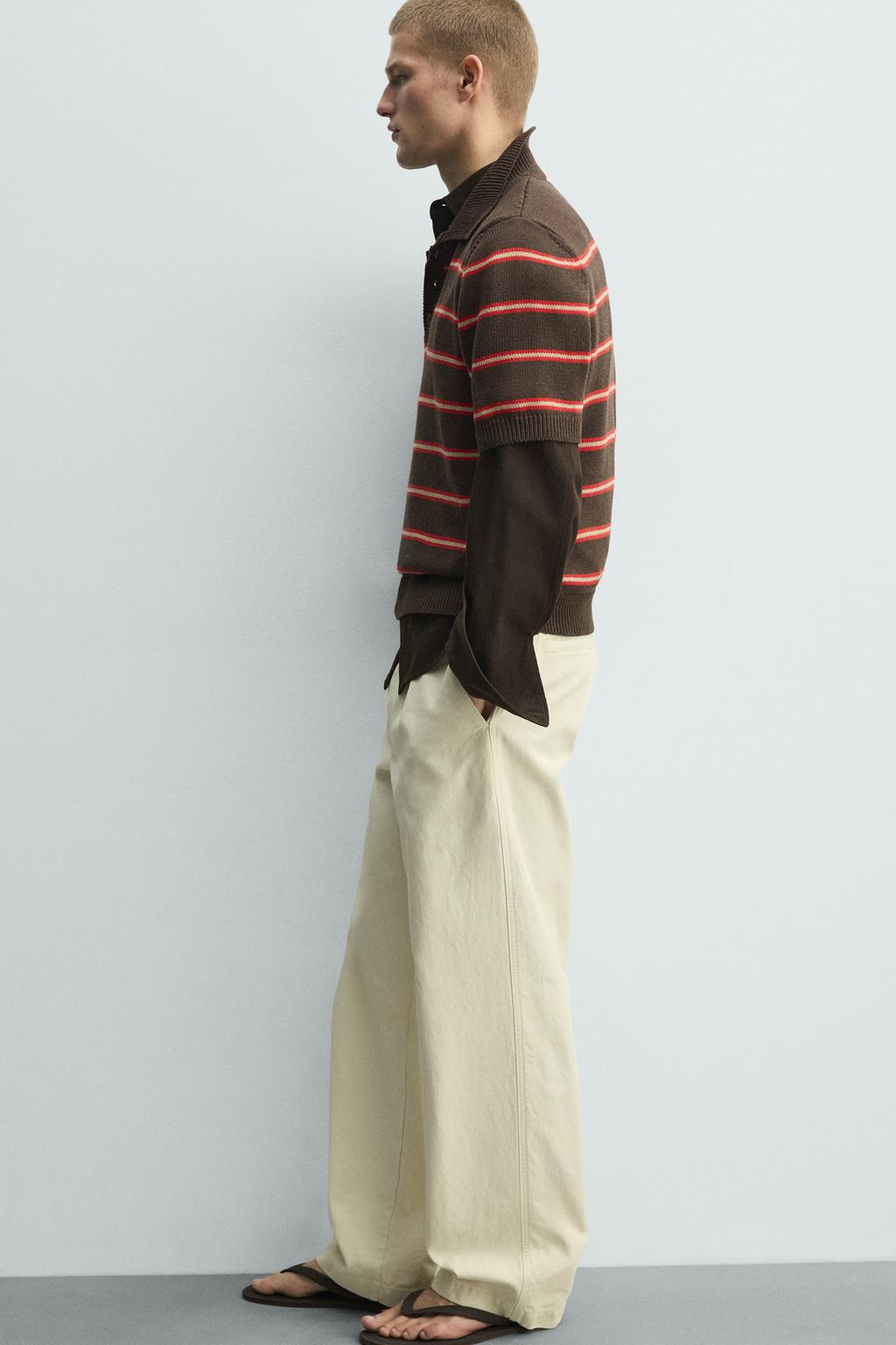 ТРИКОТАЖНОЕ ЖАККАРДОВОЕ ПОЛО В ПОЛОСКУ