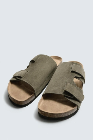 Кожаные сандалии с ремешками- Заказать в России